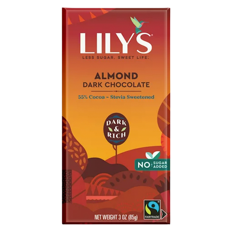 Lily's Milk Chocolate Salted Almond Bar 3oz