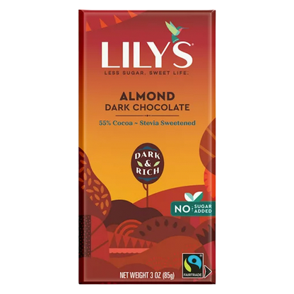 Lily's Milk Chocolate Salted Almond Bar 3oz