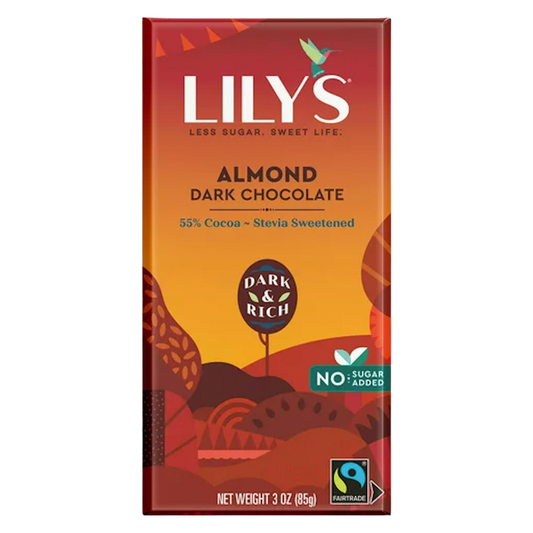 Lily's Milk Chocolate Salted Almond Bar 3oz