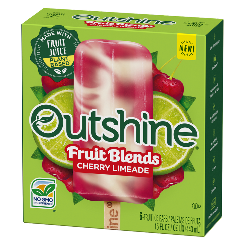 Outshine Cherry Limeade Frozen Fruit Bars, 6ct