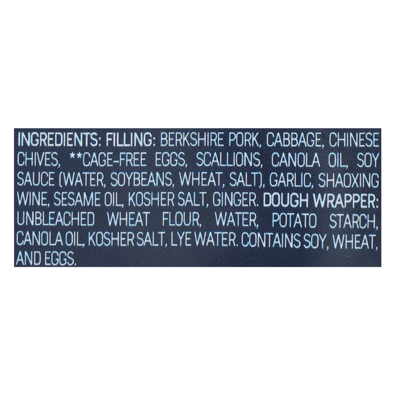 Laoban Dumplings Pork & Chive Frozen Dumplings 8oz