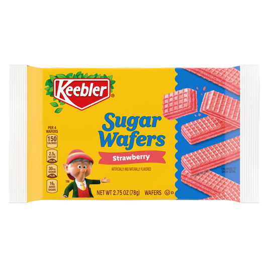 Keebler Strawberry Sugar Wafers, On-The-Go Snack, 2.75 oz