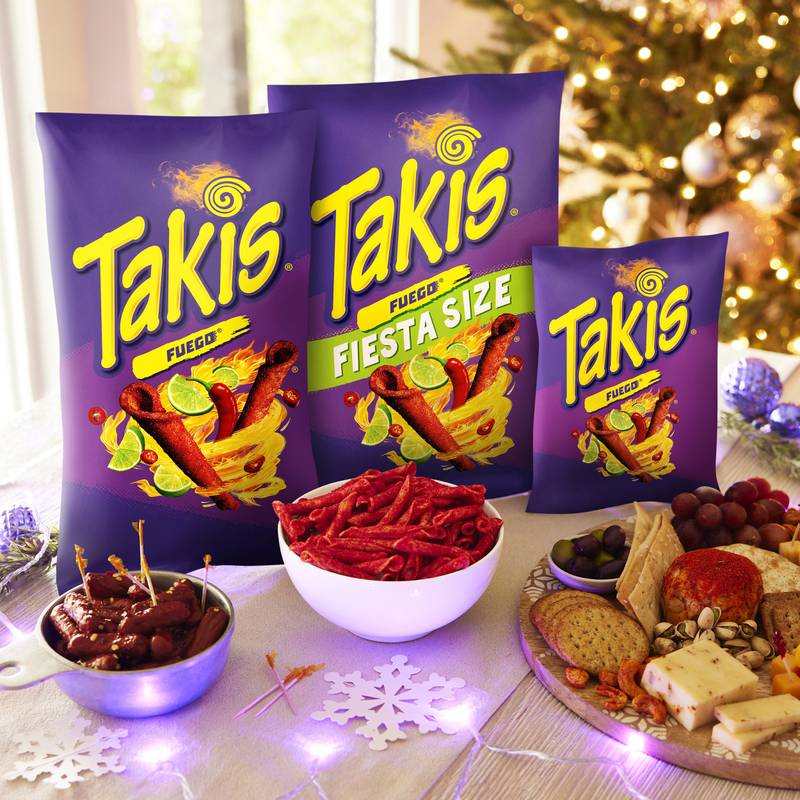 Takis Fuego Spicy Rolled Tortilla Chips Snack Size Bag 3.25 oz