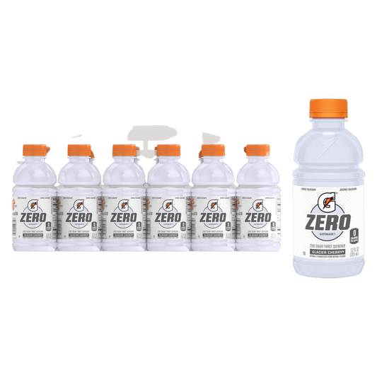 Gatorade Zero Sugar Thirst Quencher Glacier Cherry 12pk 12oz Btl