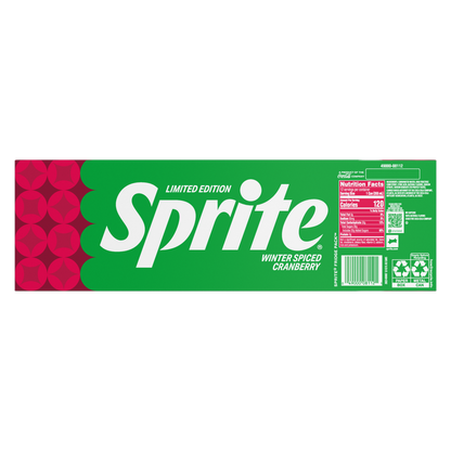 Sprite Winter Spiced Cranberry 12pk 12oz Can