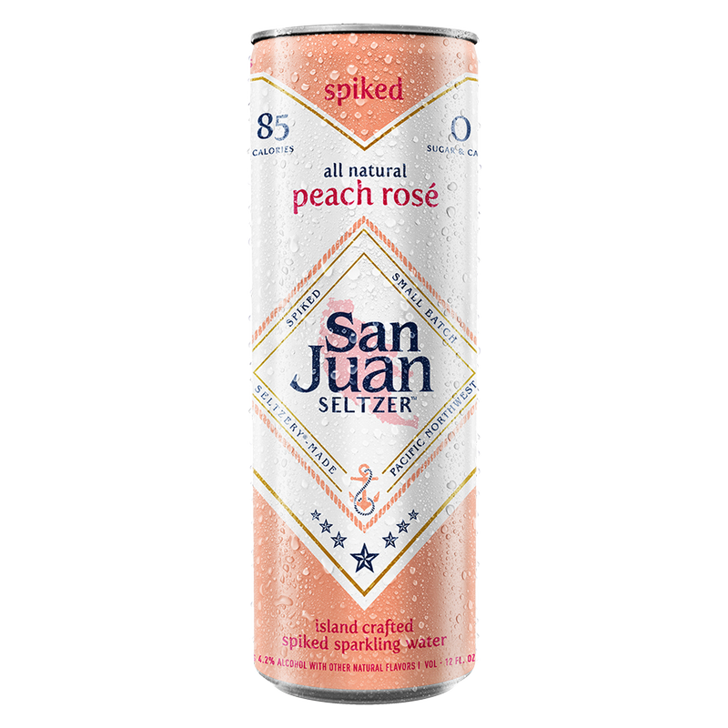 San Juan Spiked Seltzer Peach Rose 6pk 12oz Can 4.2% ABV