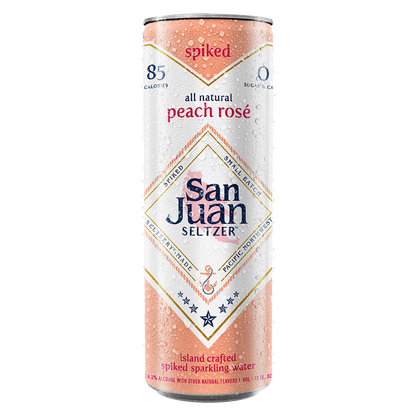 San Juan Spiked Seltzer Peach Rose 6pk 12oz Can 4.2% ABV