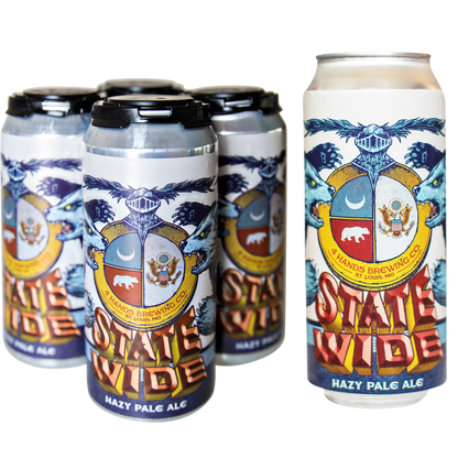 4 Hands State Wide Hazy Pale Ale 4pk 16oz 5.5% ABV