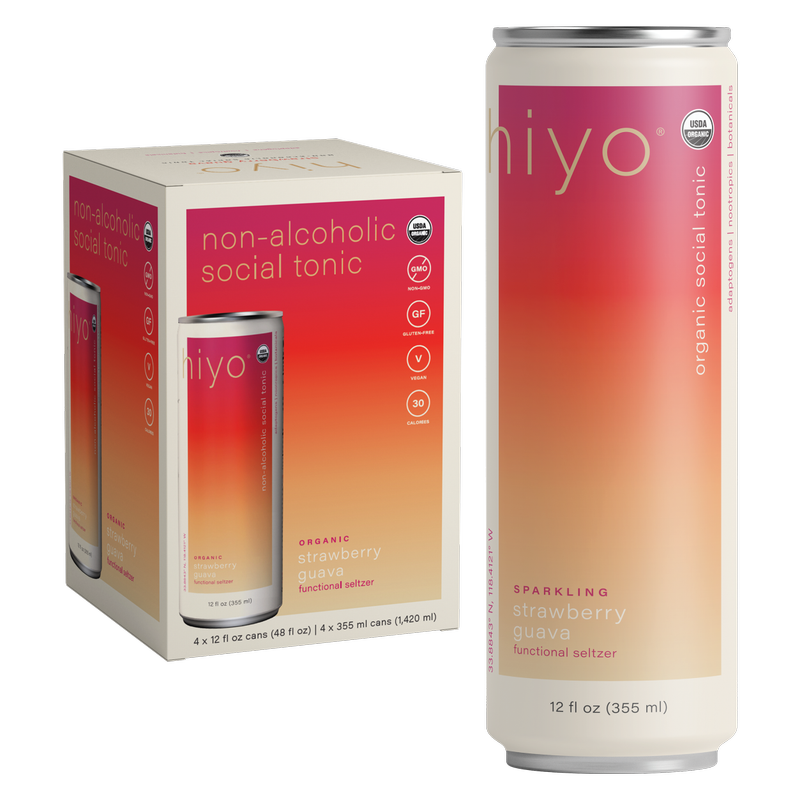 Hiyo Strawberry Guava 4pk 12oz Can