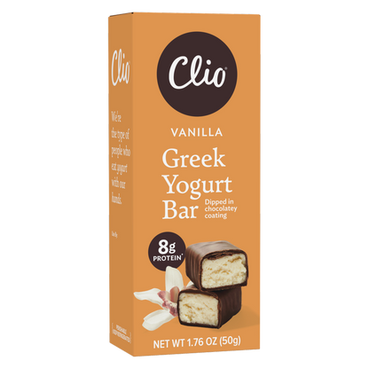 Clio Vanilla Greek Yogurt Bar - 1ct