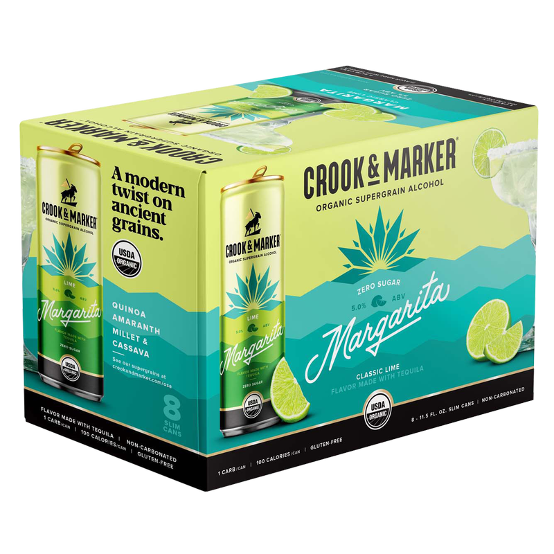 Crook & Marker Lime Margarita 8pk 11.5oz Can 5.0% ABV
