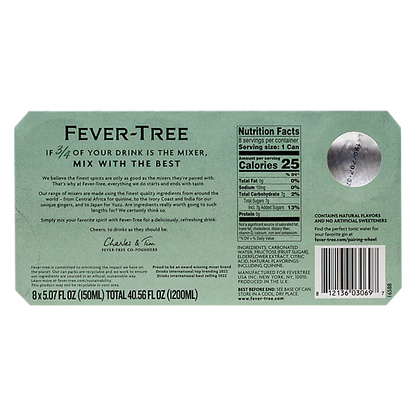 Fever-Tree Elderflower Tonic Water (8PK 5.07 OZ)