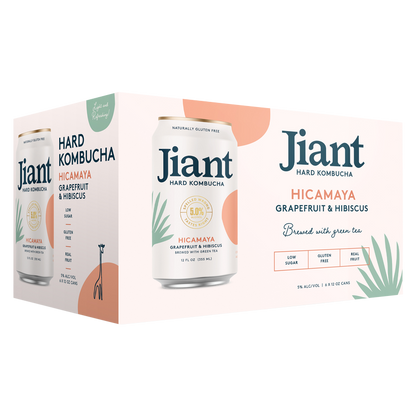Jiant Hicamaya Hard Kombucha 4pk 12oz can 4.5% ABV