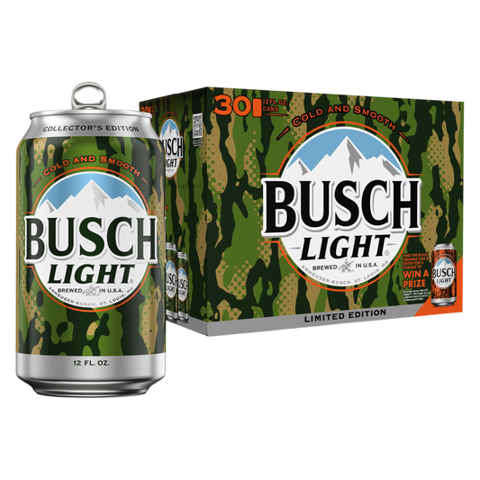 Busch Light 30pk 12oz Can 4.1% ABV