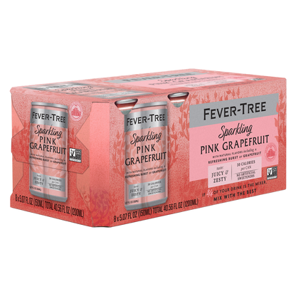Fever Tree Sparkling Pink Grapefruit 8pk 5.07oz Can