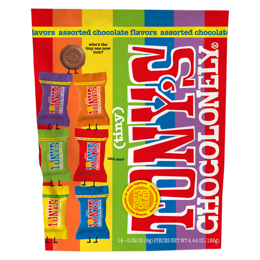 Tony's Chocolonely Variety Pack Tiny Tony's pouch, 14ct, 6.35oz