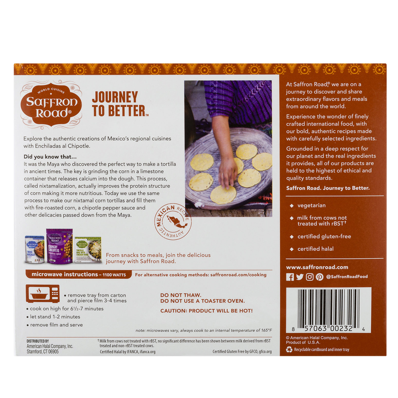 Saffron Road Enchiladas Al Chipotle 10oz