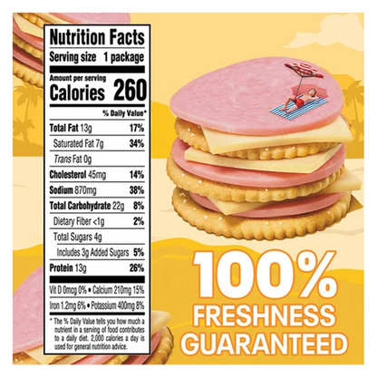 Lunchables Ham & Swiss Cheese Cracker Stackers - 3.2oz