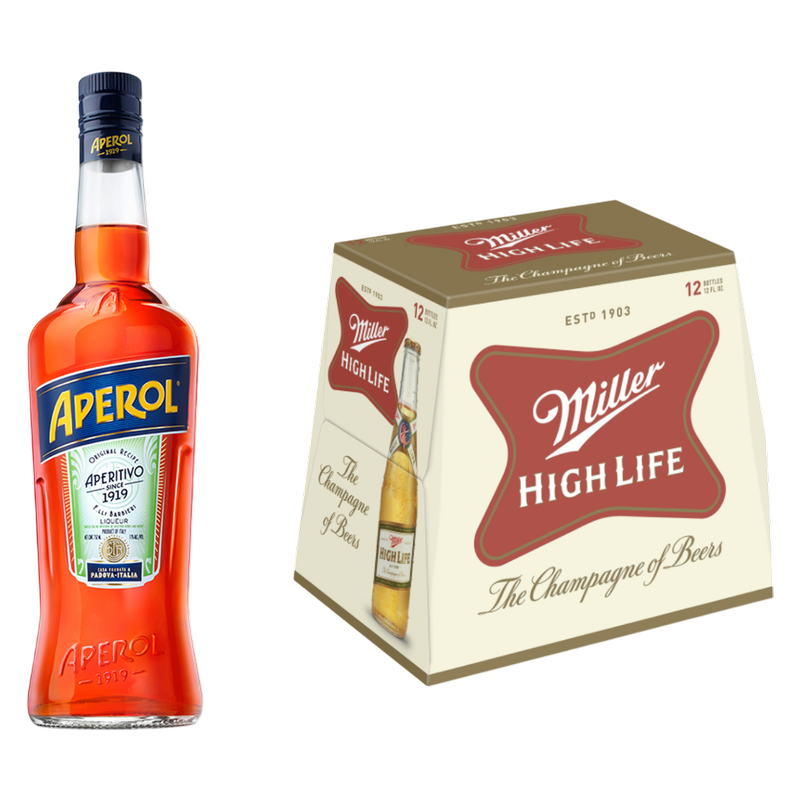 The Spaghett - Aperol 750ml x Miller High Life 12pk
