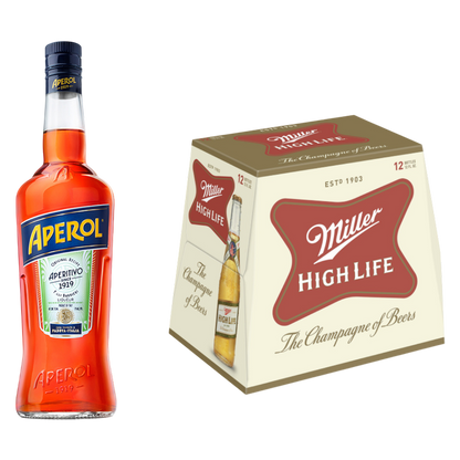 The Spaghett - Aperol 750ml x Miller High Life 12pk