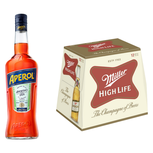 The Spaghett - Aperol 750ml x Miller High Life 12pk