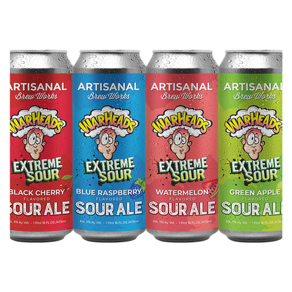 Artisanal Brew Works Warheads Sour Variety Pack 4pk 16oz