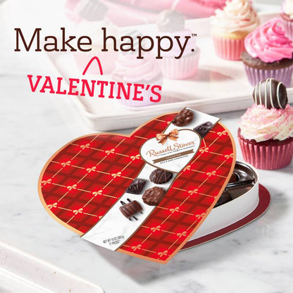 Russell Stover Assorted Chocolates Decorative Heart, 10oz