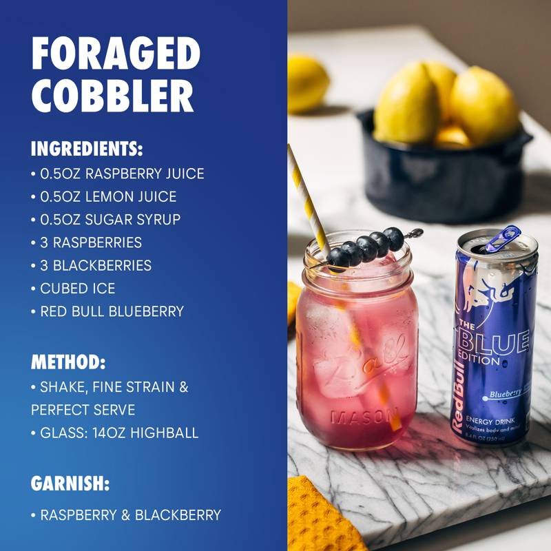 Red Bull Energy Drink The Blue Edition Blueberry 8.4oz Can