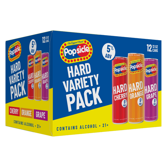 Popsicle Hard Variety Pack 12pk 12oz Can 5% ABV