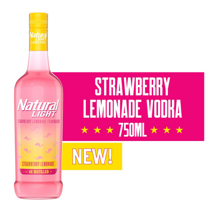 Natural Light Vodka Strawberry Lemonade 750ml (60 proof)