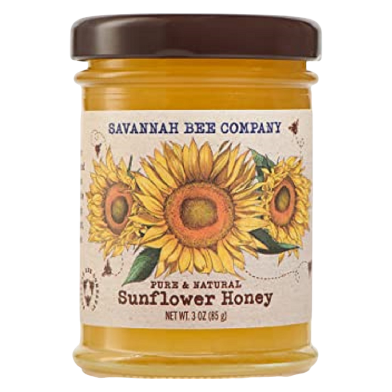 Savannah Bee Company Sunflower Honey 3oz Mini Jar