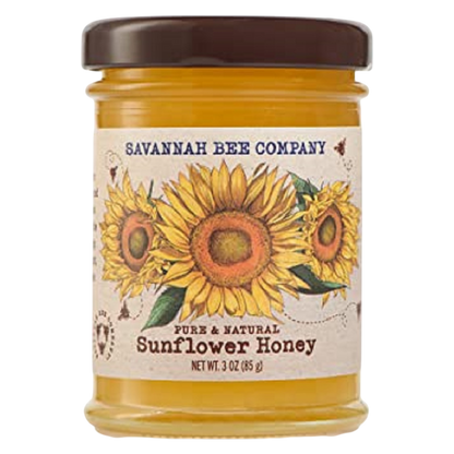 Savannah Bee Company Sunflower Honey 3oz Mini Jar