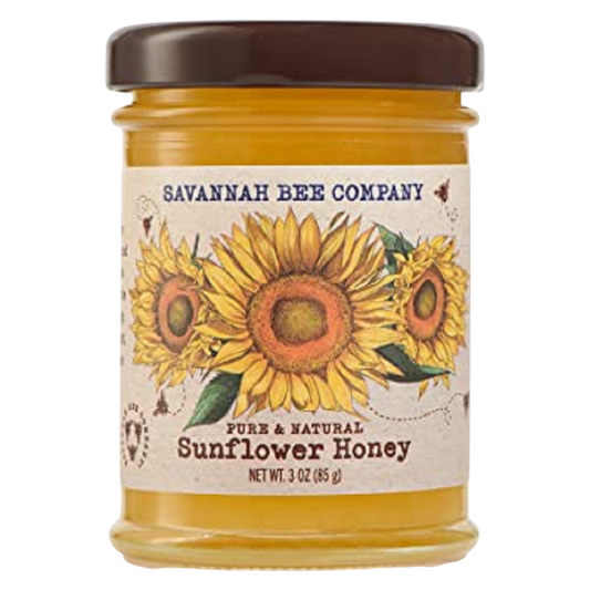 Savannah Bee Company Sunflower Honey 3oz Mini Jar