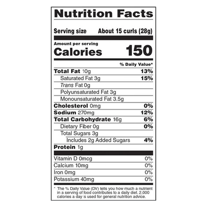 Herr's Honey Cheese Flavored Curls 3oz