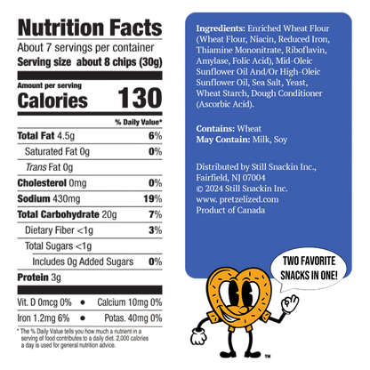 PRETZELIZED™ Sea Salt Pretzel Pita Chips, 7oz