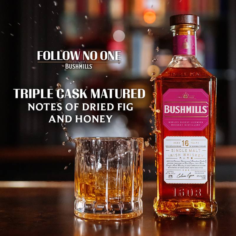 Bushmills 16 Year Irish Whiskey 750ml (80 Proof)