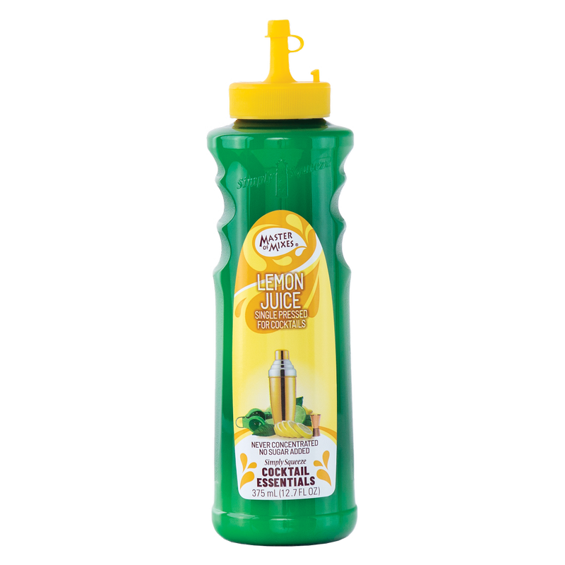Master Of Mixes Single Pressed Lemon Juice 375mL Btl