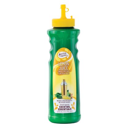 Master Of Mixes Single Pressed Lemon Juice 375mL Btl