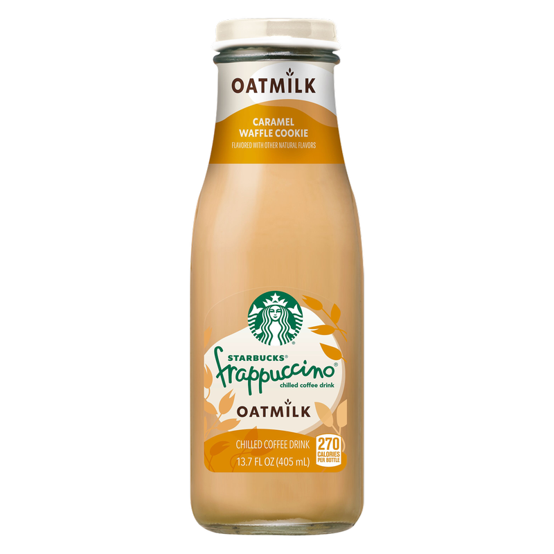 Starbucks Frappuccino Chilled Coffee Drink Oatmilk Caramel Waffle Cookie 13.7oz Btl