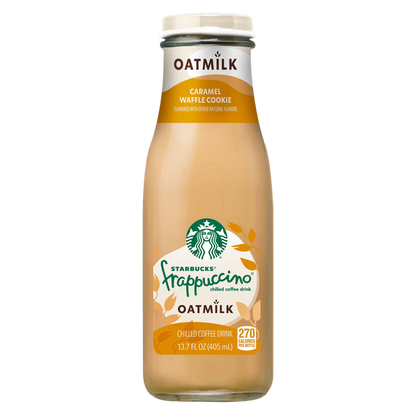 Starbucks Frappuccino Chilled Coffee Drink Oatmilk Caramel Waffle Cookie 13.7oz Btl