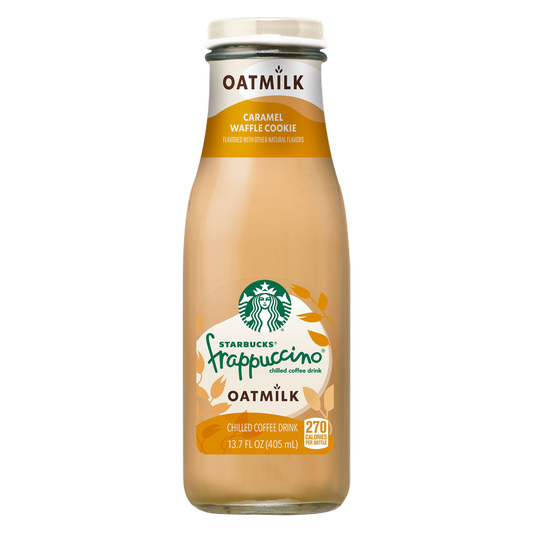 Starbucks Frappuccino Chilled Coffee Drink Oatmilk Caramel Waffle Cookie 13.7oz Btl
