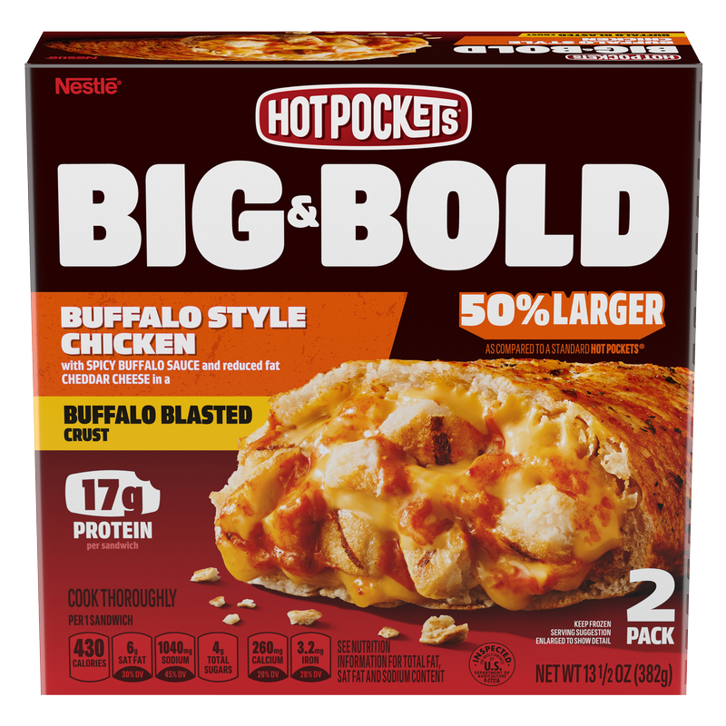 Hot Pockets Big & Bold Buffalo Style Chicken 2ct 13.5oz