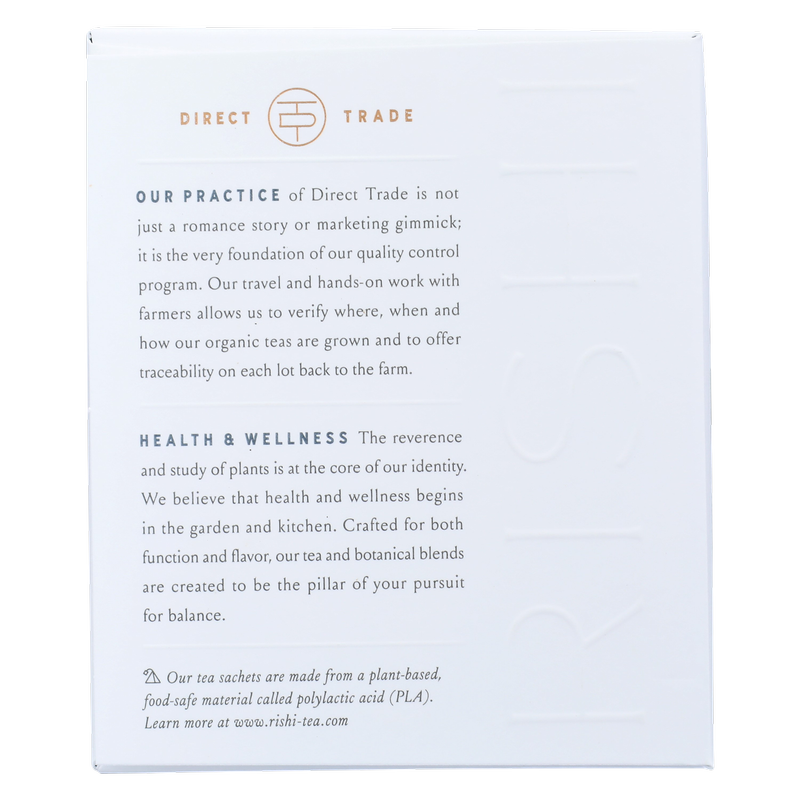 Rishi Tea Organic Earl Grey Sachets 15ct Box