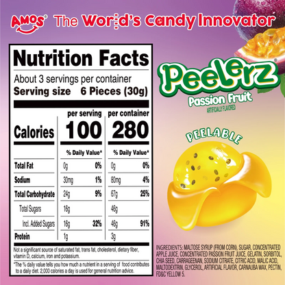 Amos Peelerz Passionfruit, 6 oz