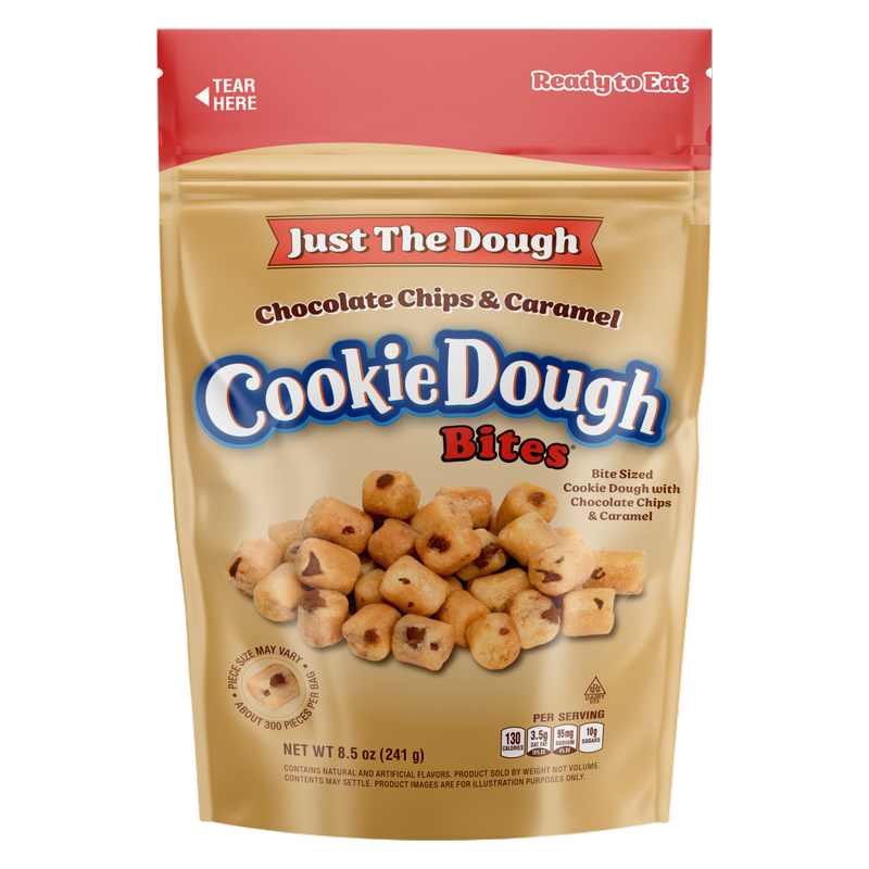 Cookie Dough Bites - Just the Dough - Chocolate Chip and Caramel, 8.5oz