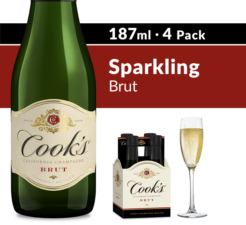 Cook's Brut 187ml 4pk