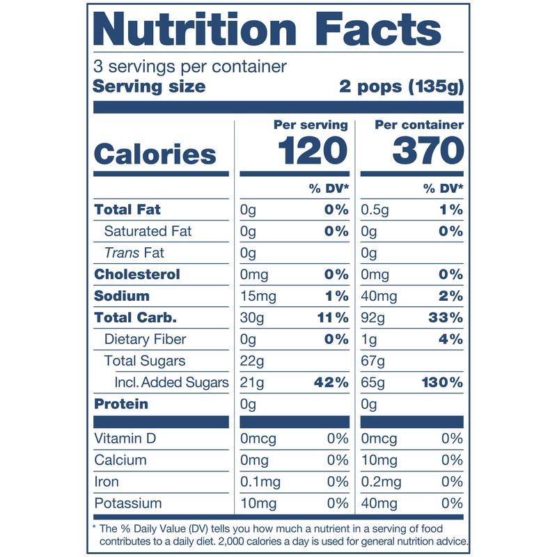 Frollies Watermelon Fruity Ice Pops, 6ct