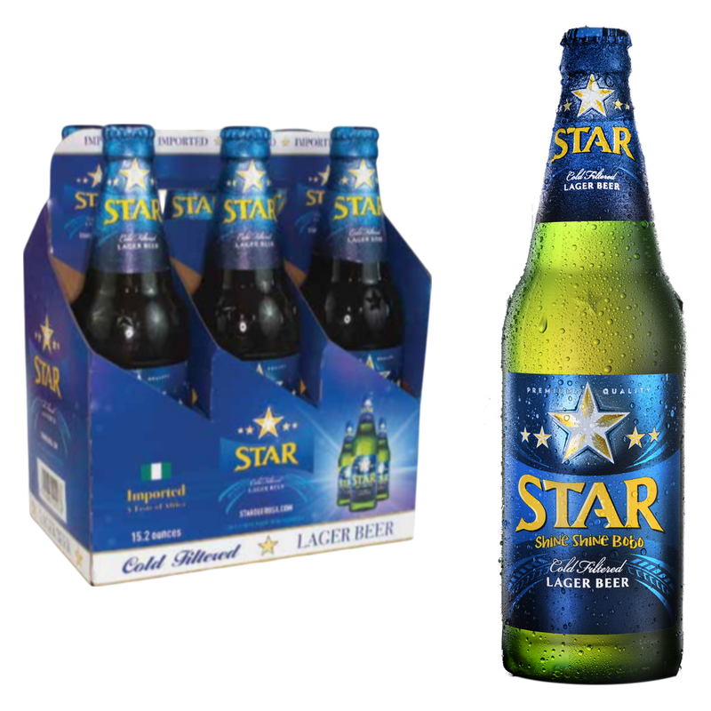 Star Beer 6pk 15.2oz Bottle 5.1% ABV