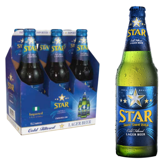 Star Beer 6pk 15.2oz Bottle 5.1% ABV