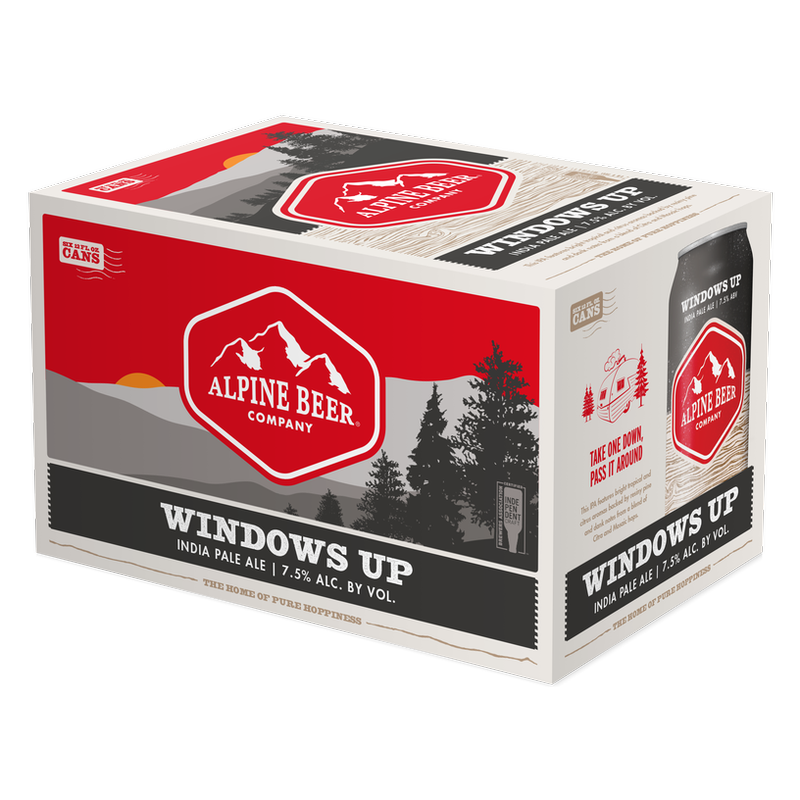 Alpine Windows Up IPA 6pk Can 12oz 7.5% ABV
